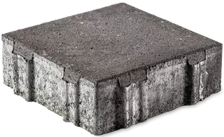 CARENA SPLITT Ökostein mit Nocken anthrazit glatt gefast L 25 cm B 25 cm H 8 cm