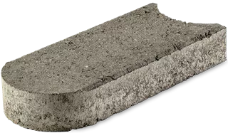 Rasenkantenstein Normalstein grau glatt L 33.3 cm B 16 cm H 5 cm