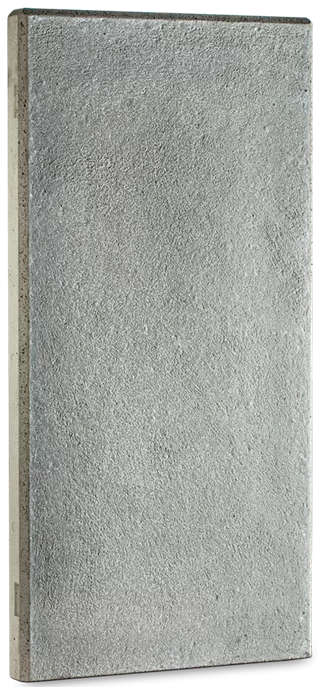Betonlamelle bewehrt grau gefast 1-seitig glatt, 1-seitig abgerieben L 50 cm B 6 cm H 150 cm