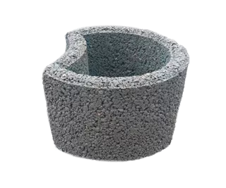 PARADISO Böschungsstein granit grau haufwerksporig gefast L 35 cm B 31.5 cm H 20 cm