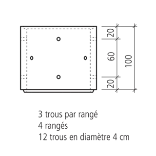 Puits perdu en béton, armé