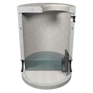 friwa<sup>®</sup>-rec Abflussregler-Wirbeldrossel für Mischw