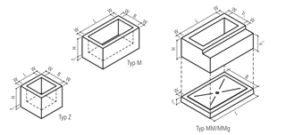 Kabelschächte quadratisch / rechteckig