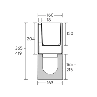 BIRCOplus Schlitz- und Spülkastenaufsätze 4 mm NW 100