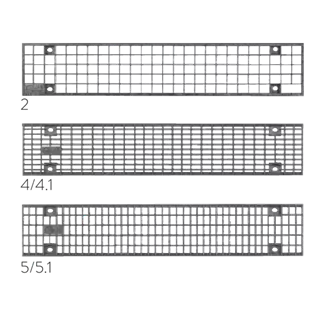 Grille cunette BIRCOsir<sup>®</sup> DN 100