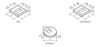 Cadre de regard, type LU