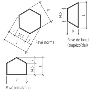 OMEGA<sup>®</sup> Sechseckpflastersteine fein gefast glatt