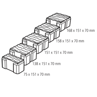 FRIEDA<sup>®</sup> DRAIN Ökosteine Kanten gebrochen