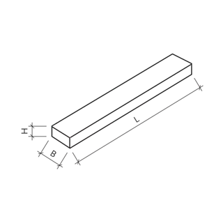 Blockstufen zu Vierkantelementen