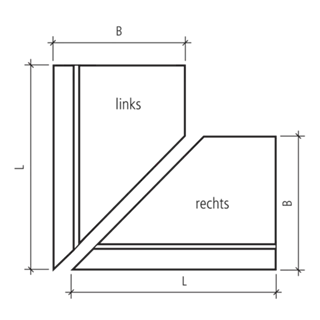 EXACTA<sup>®</sup> Winkelplatten Eckstücke glatt